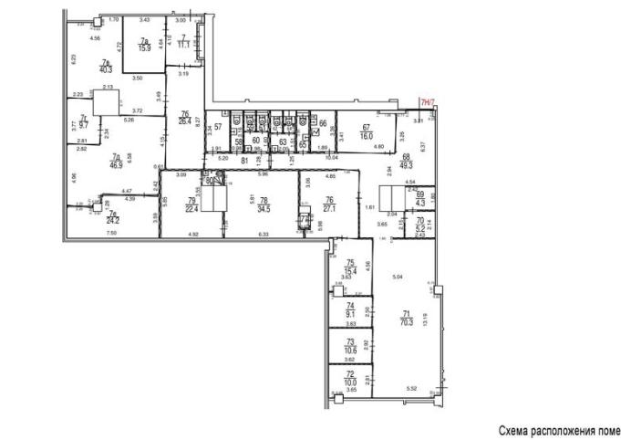 Офис 489 м² — Город Столиц, Стилобат, 7 этаж